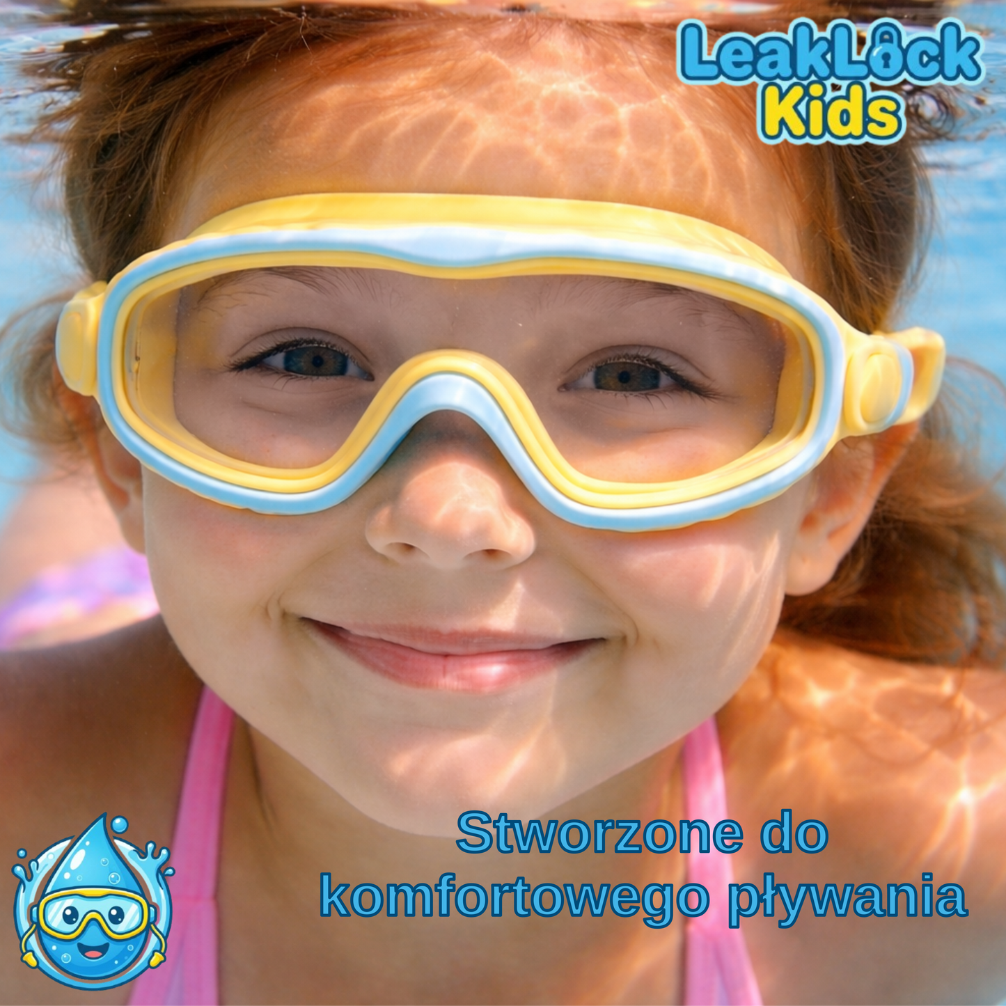 LeakLock Kids Swim Goggles – Anti-Fog & Leak-Proof Swimming Goggles for Children