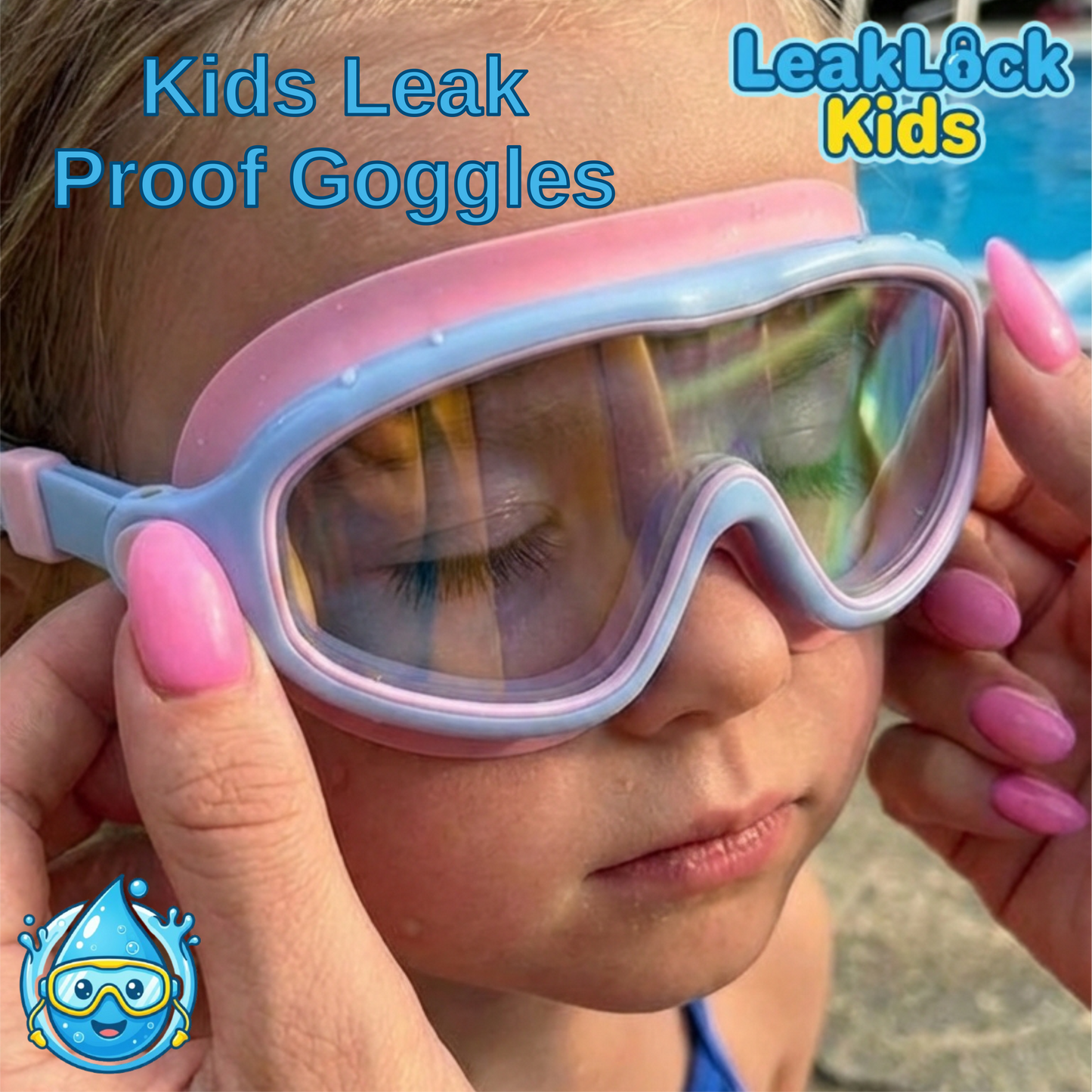 LeakLock Kids Swim Goggles – Anti-Fog & Leak-Proof Swimming Goggles for Children